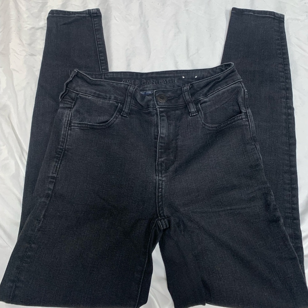 Black American Eagle Skinny Jeans